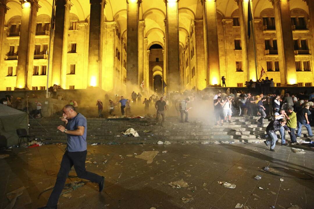 Protestai Tbilisyje 