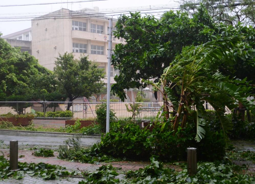Galingas taifūnas „Neoguri“ niokoja Japonijos Okinavos salas