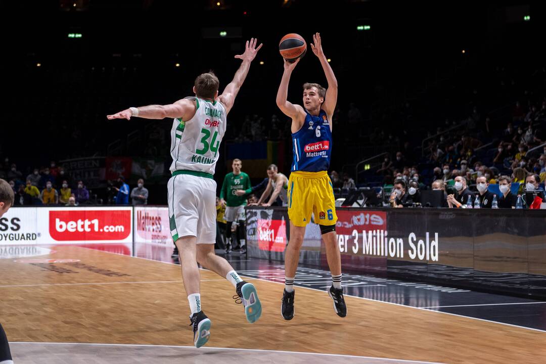 Eurolyga: Berlyno ALBA – Kauno „Žalgiris“ 82:74