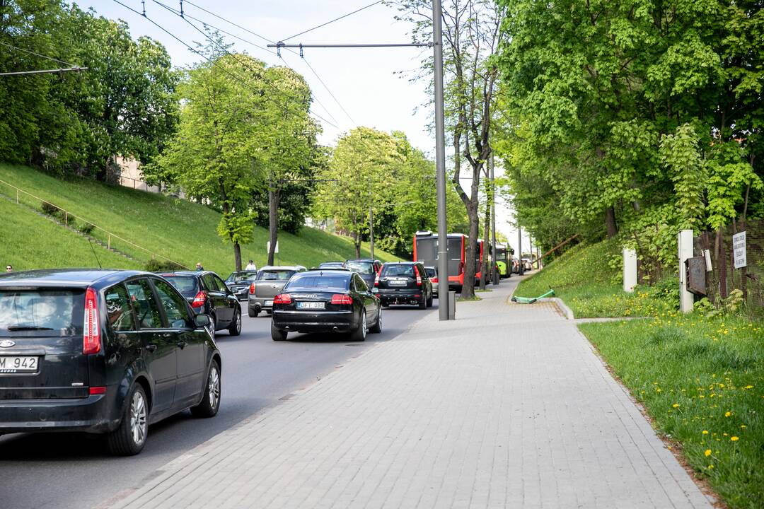 Automobilių spūstys Kaune