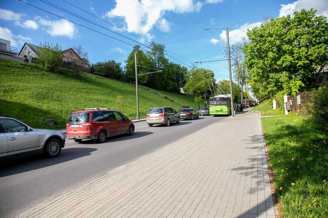 Automobilių spūstys Kaune