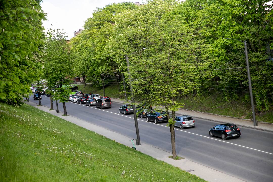 Automobilių spūstys Kaune