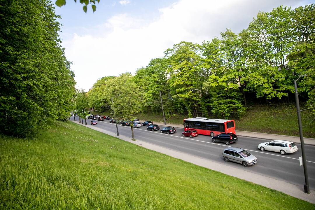 Automobilių spūstys Kaune