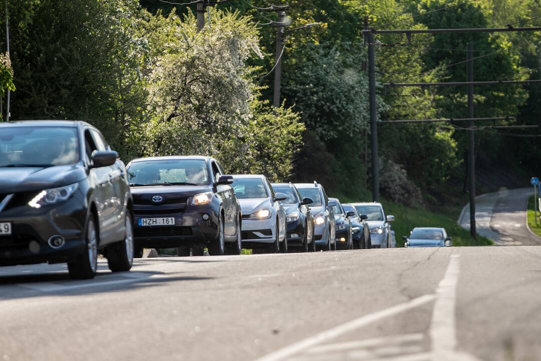 Automobilių spūstys Kaune