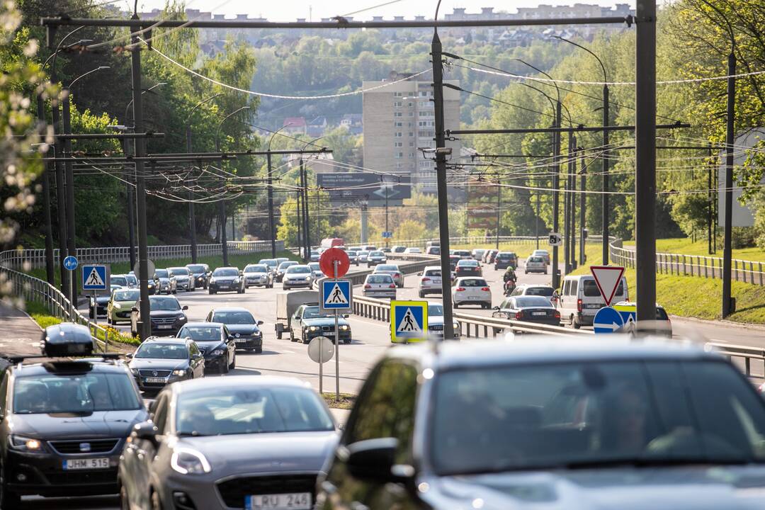 Automobilių spūstys Kaune