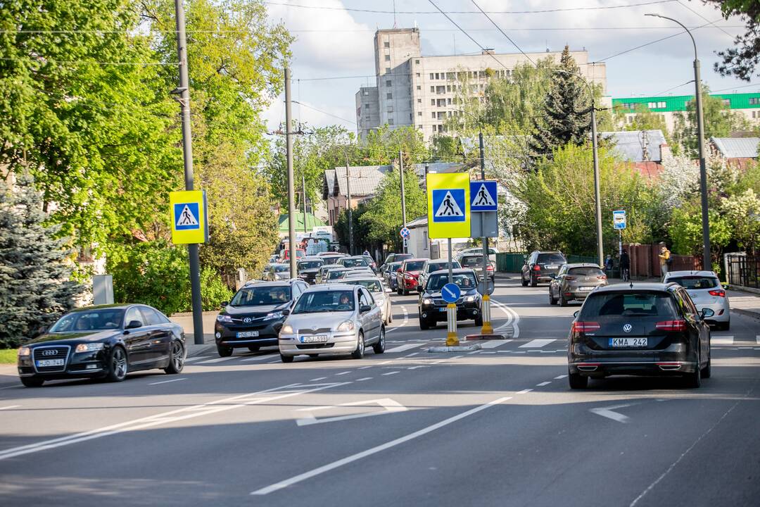 Automobilių spūstys Kaune