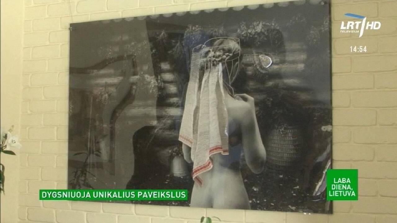 Tekstilininkė auditoriją pavergė siuvinėtais fotoplastikiniais paveikslais