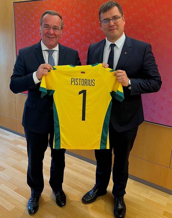 Borisas Pistorius ir Laurynas Kasčiūnas