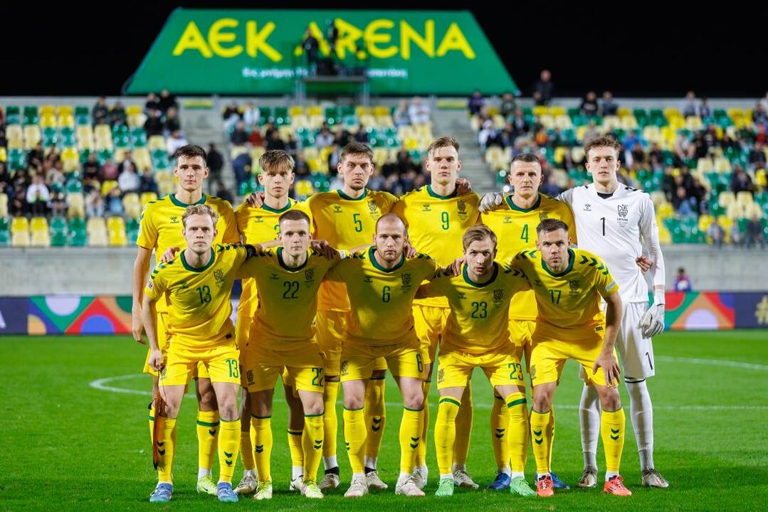 Lietuvos futbolininkai Kipre nusileido aikštės šeimininkams
