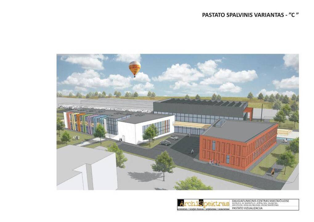 Mastaičių daugiafunkcinio centro projektas