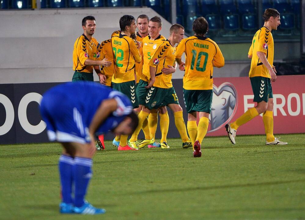 Europos futbolo čempionato atranka: San Marinas - Lietuva