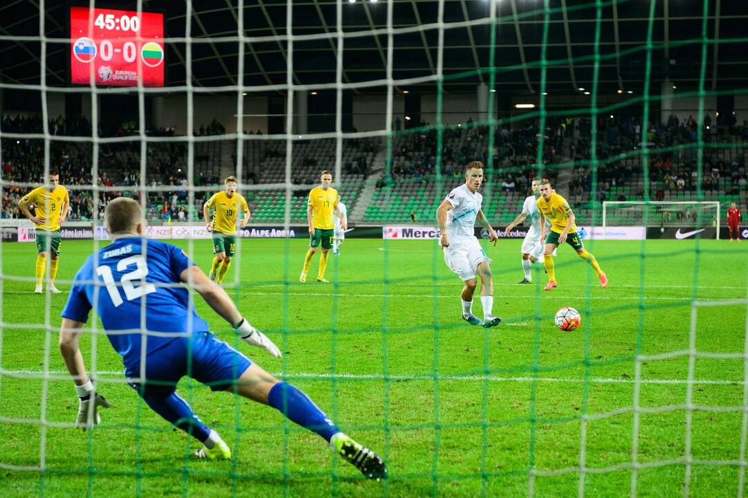 Europos futbolo čempionato atranka: Slovėnija - Lietuva 1:1