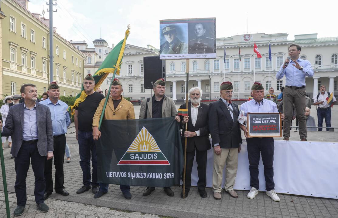 Mitingas S. Daukanto aikštėje