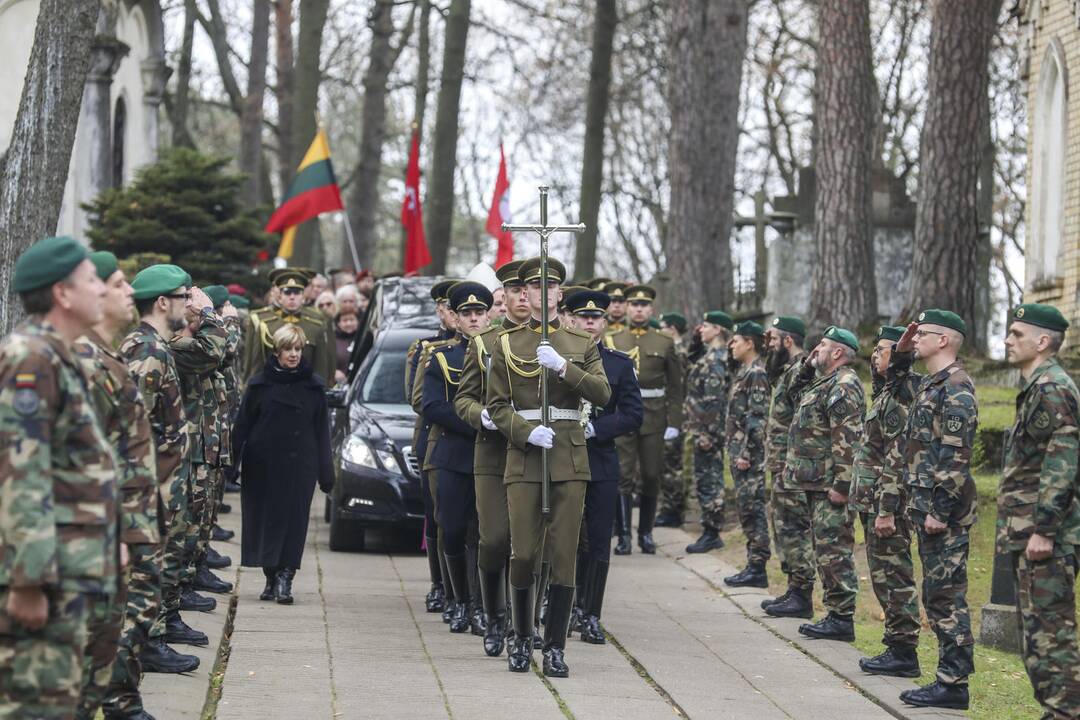 Antakalnio kapinėse palaidotas partizanas A. Kraujelis–Siaubūnas