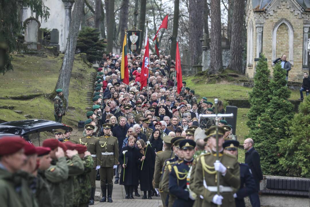 Antakalnio kapinėse palaidotas partizanas A. Kraujelis–Siaubūnas