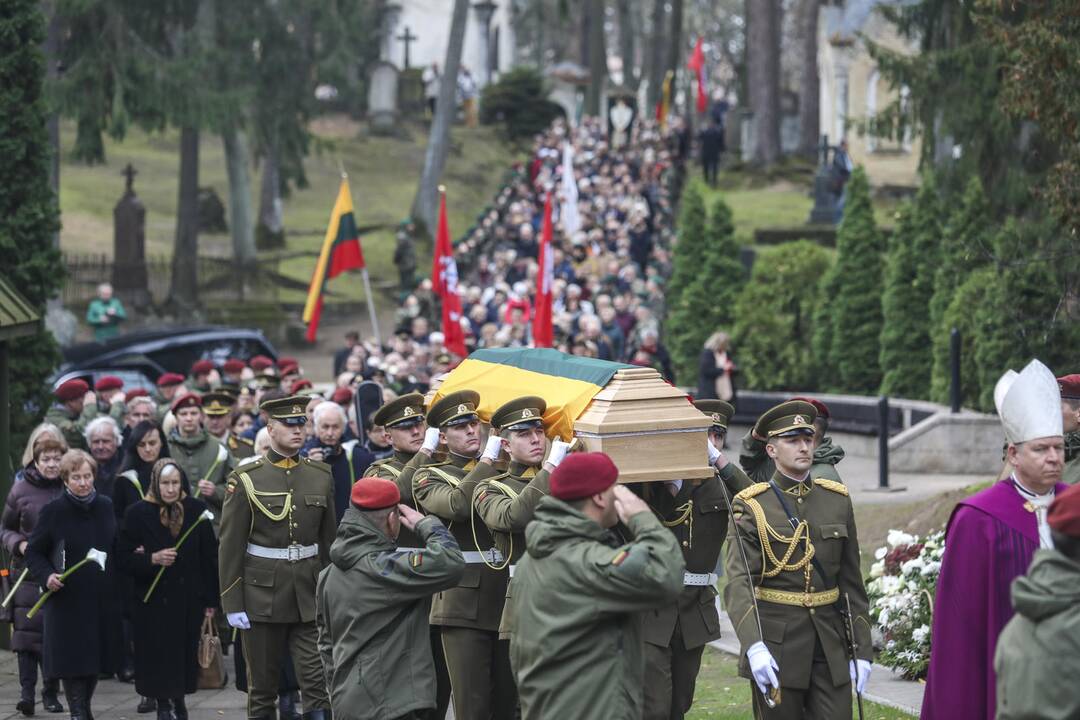 Antakalnio kapinėse palaidotas partizanas A. Kraujelis–Siaubūnas