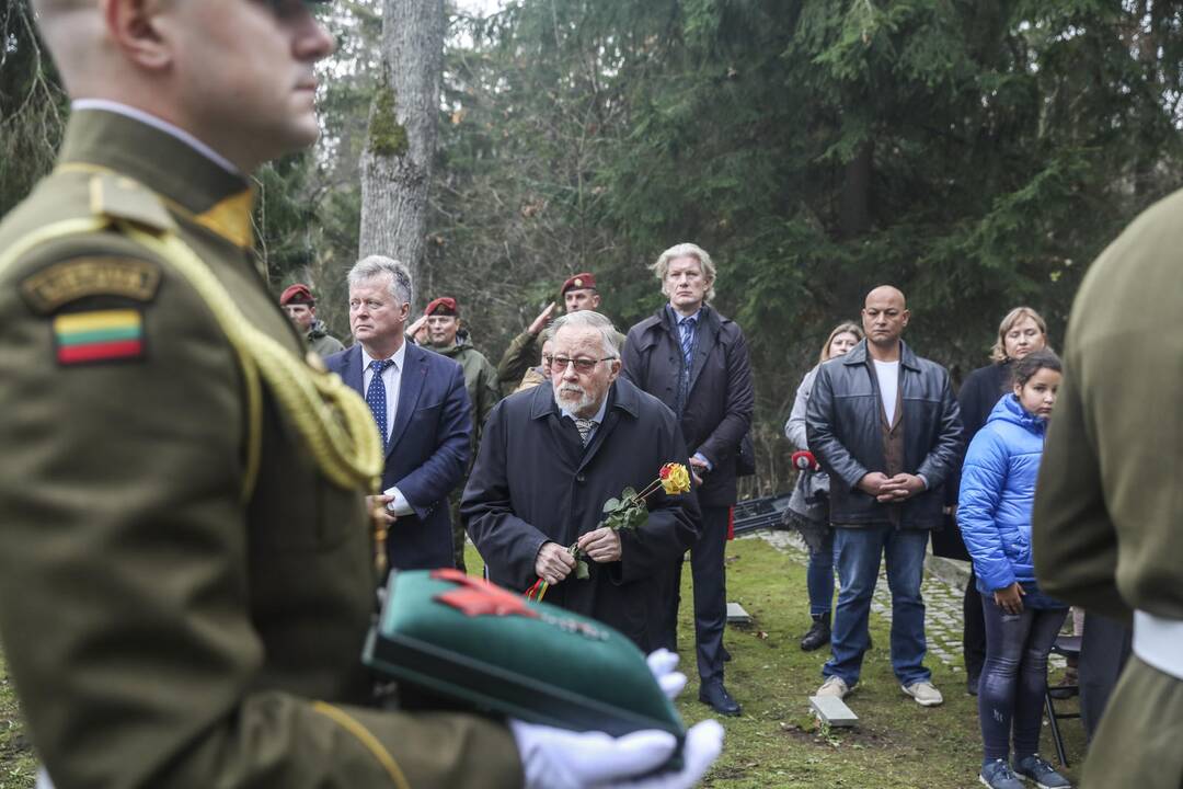 Antakalnio kapinėse palaidotas partizanas A. Kraujelis–Siaubūnas
