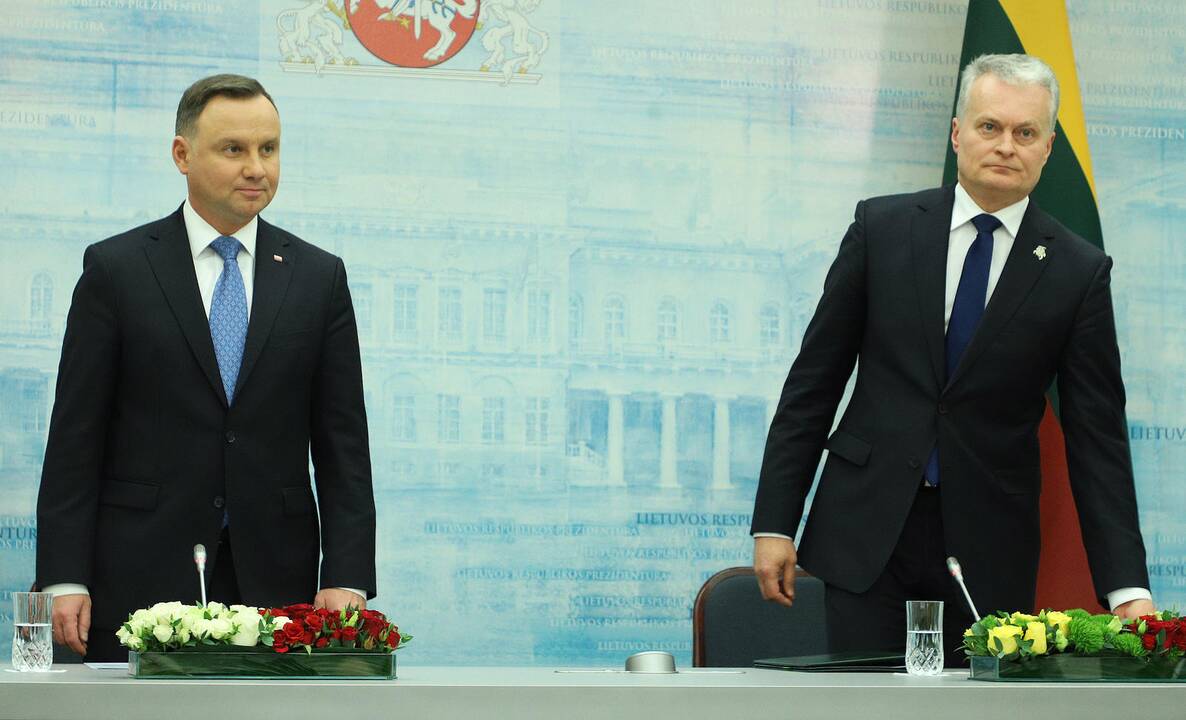 G. Nausėda susitiko su Lenkijos prezidentu A. Duda