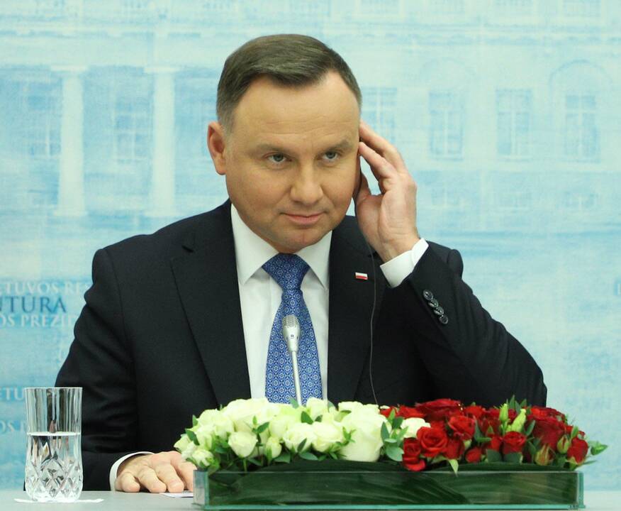 G. Nausėda susitiko su Lenkijos prezidentu A. Duda