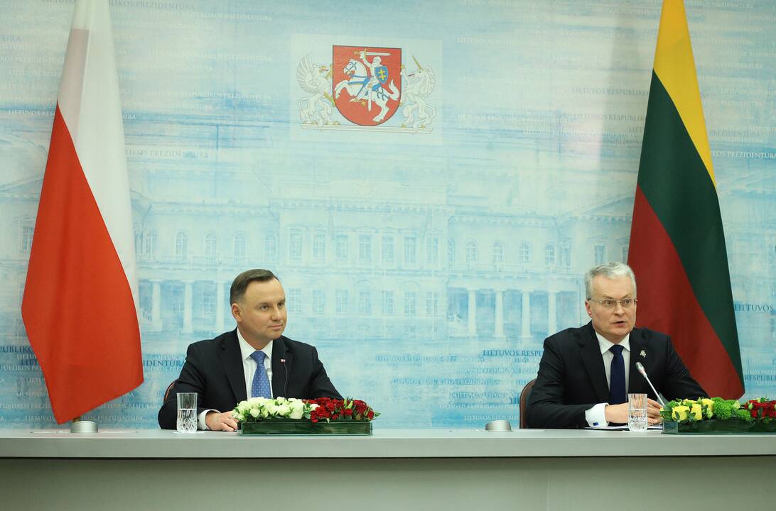G. Nausėda susitiko su Lenkijos prezidentu A. Duda