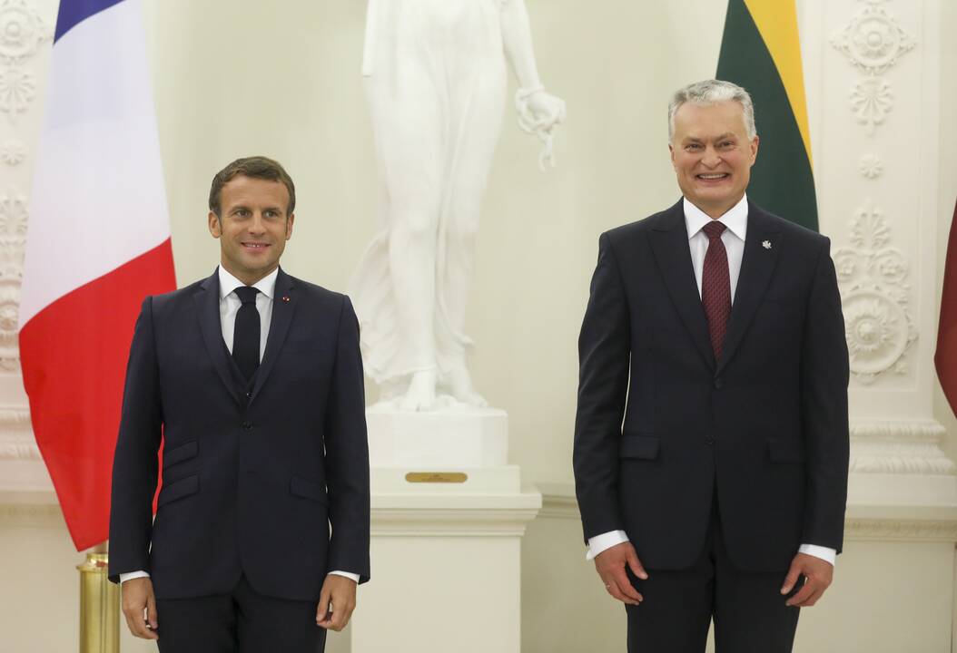 Į Lietuvą atvyko Prancūzijos prezidentas E. Macronas