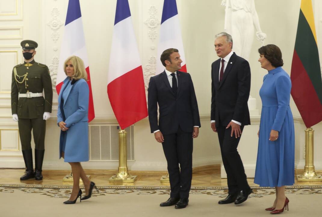 Į Lietuvą atvyko Prancūzijos prezidentas E. Macronas