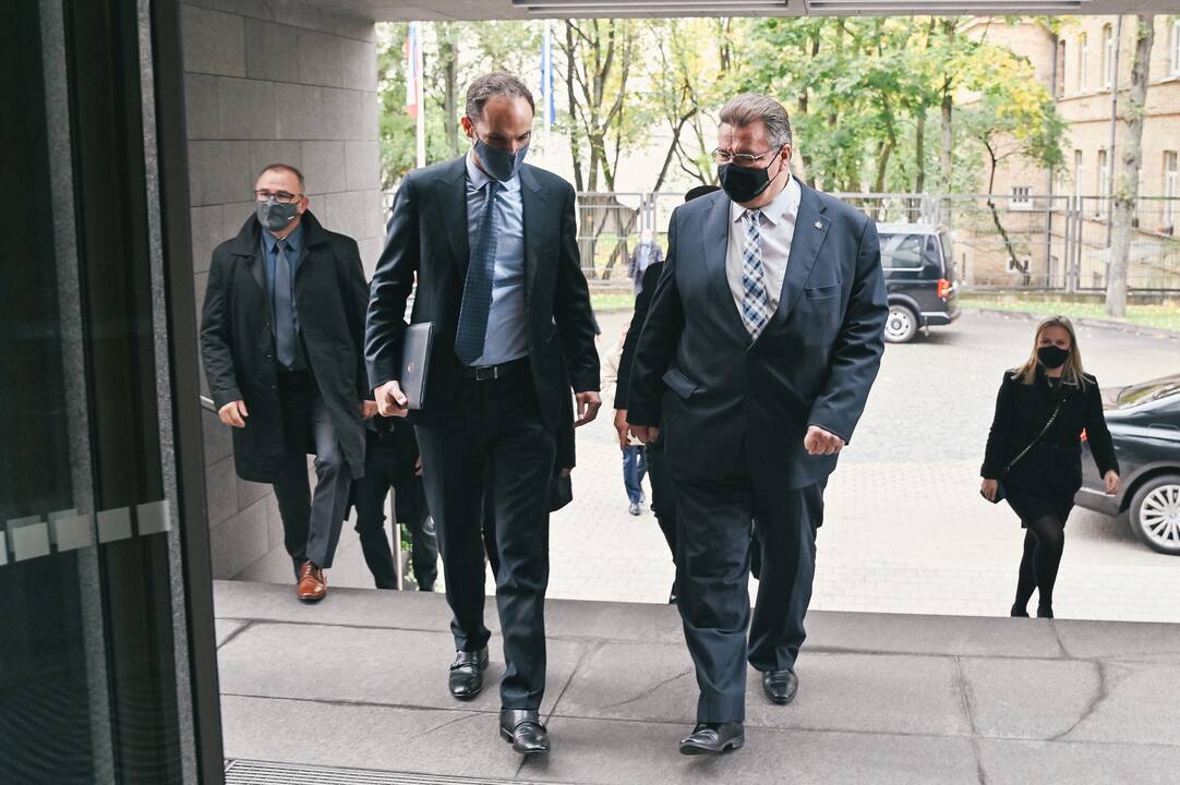 Anže Logaras ir Linas Linkevičius