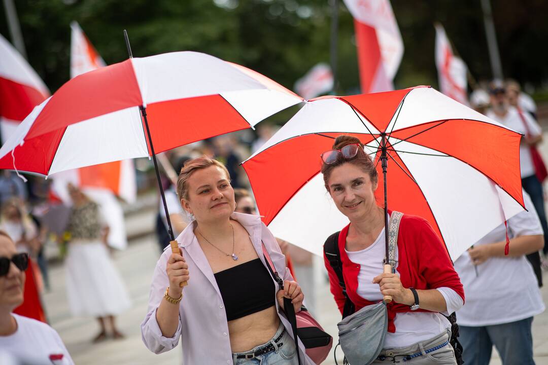 Vilniuje surengtos laisvųjų baltarusių eitynės