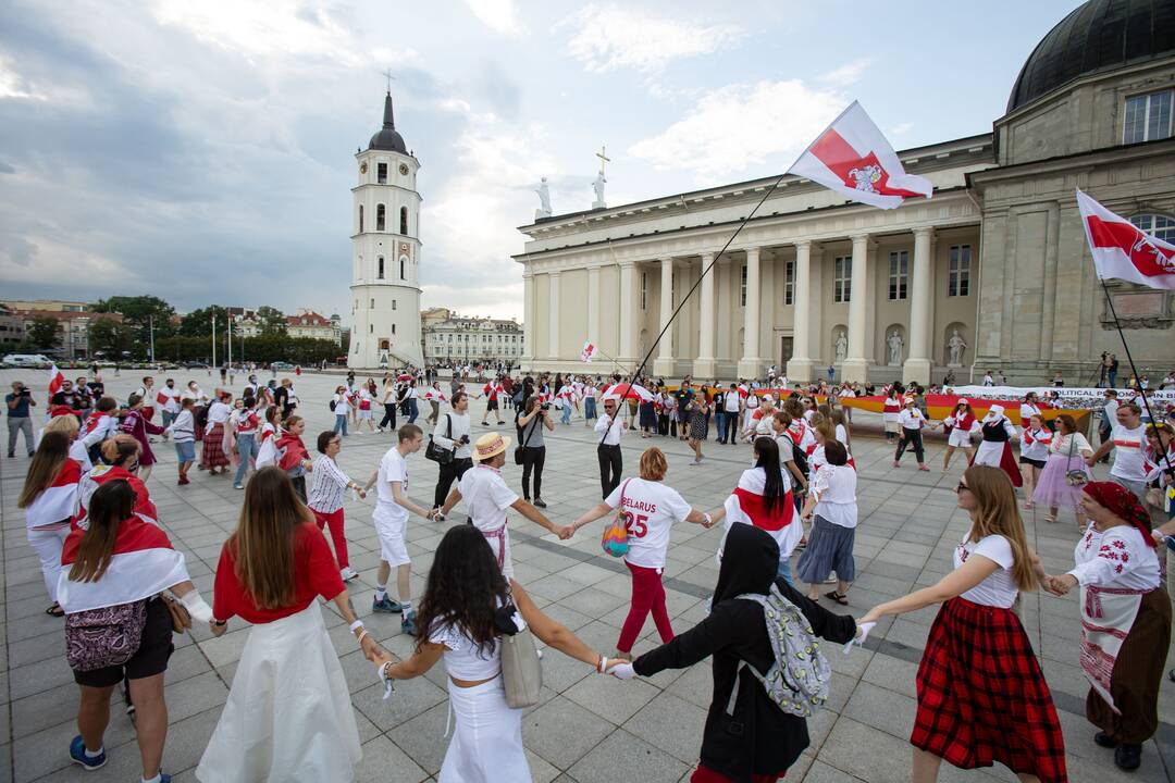 Vilniuje surengtos laisvųjų baltarusių eitynės