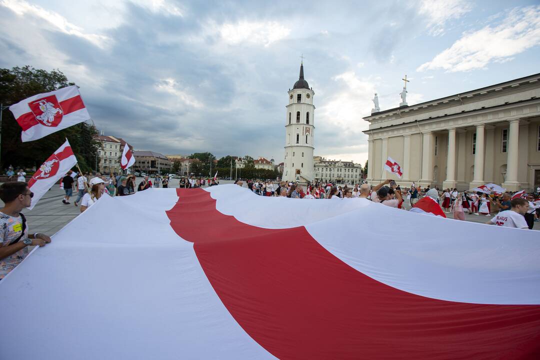 Vilniuje surengtos laisvųjų baltarusių eitynės