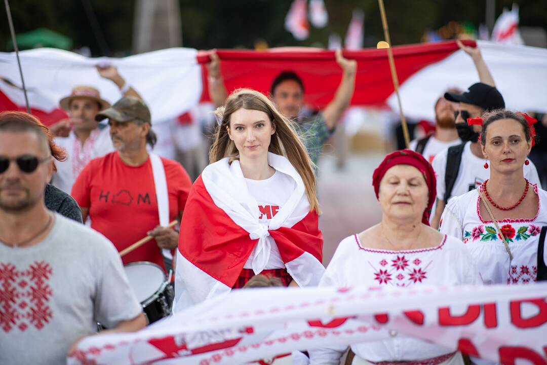Vilniuje surengtos laisvųjų baltarusių eitynės