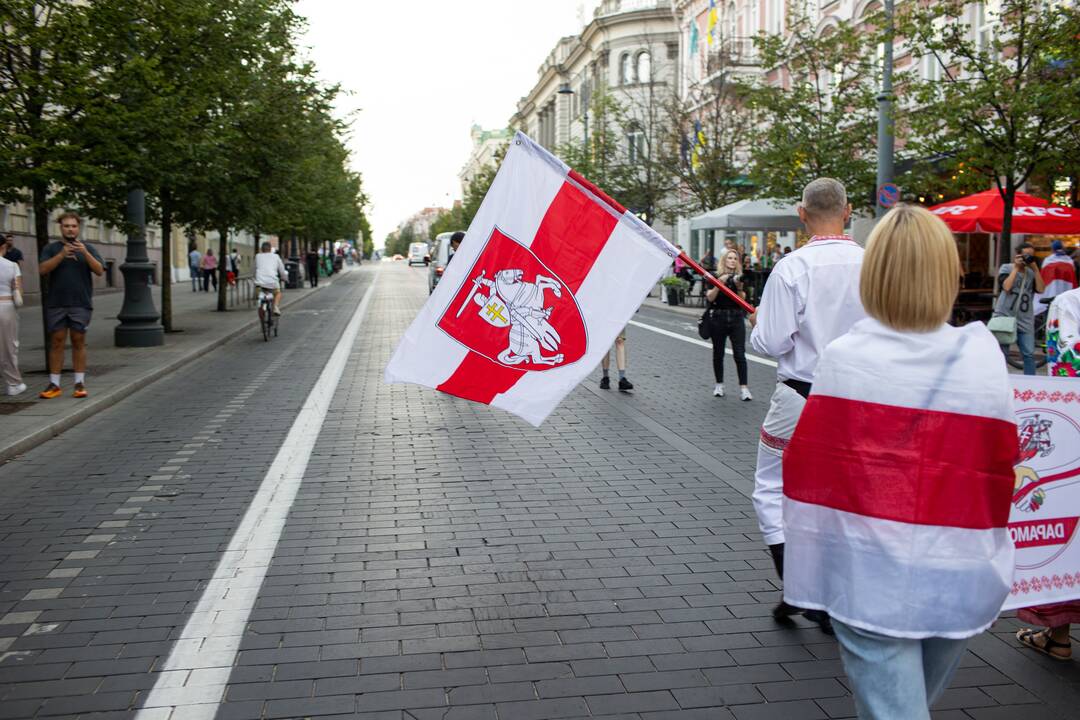 Vilniuje surengtos laisvųjų baltarusių eitynės