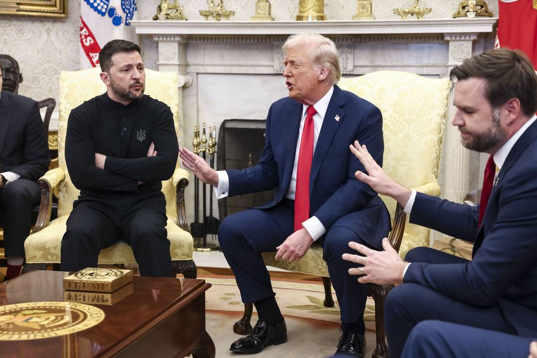 Volodymyras Zelenskis ir Donaldas Trumpas
