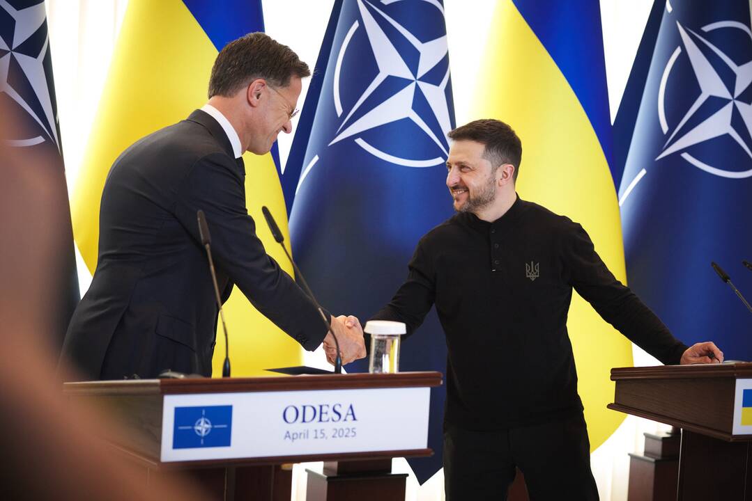 Markas Rutte ir Volodymyras Zelenskis