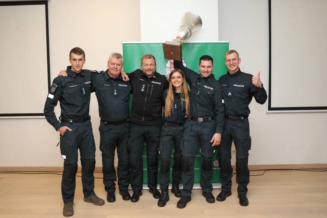 Geriausių policijos pareigūnų titulą iškovojo vilniečiai