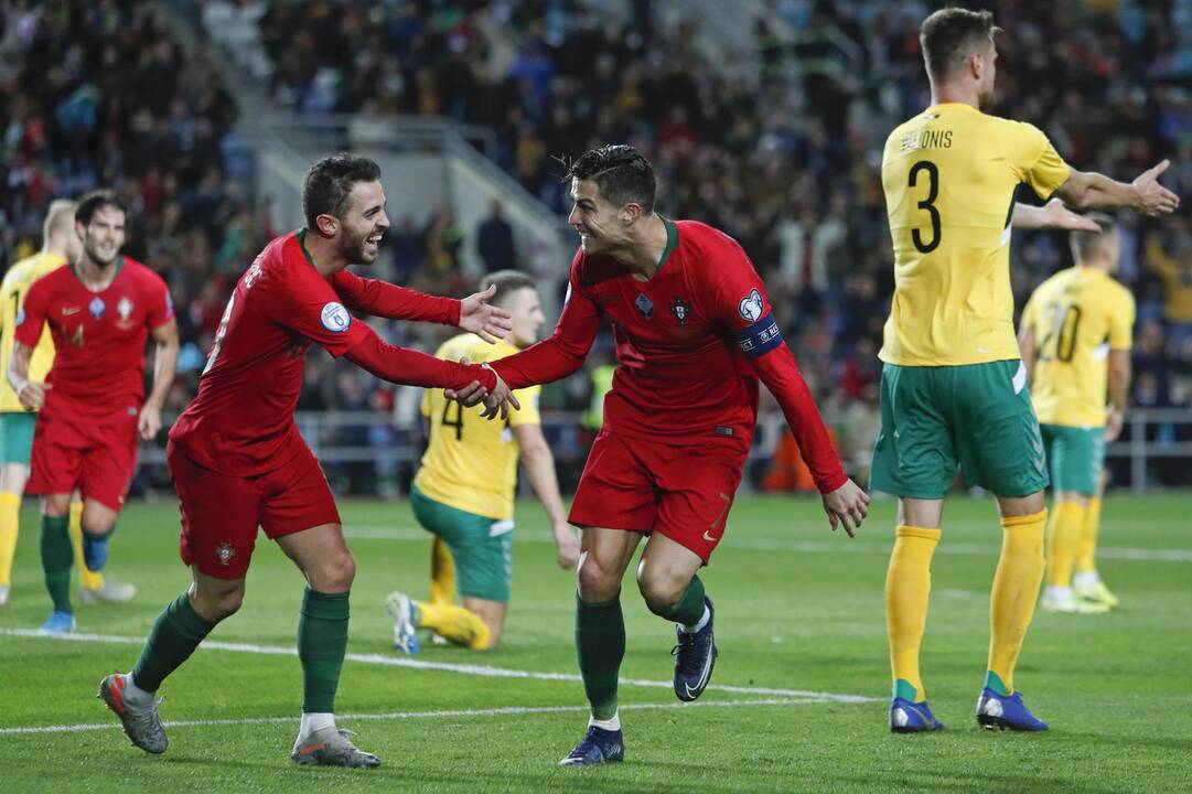 Europos futbolo čempionato atranka: Portugalija – Lietuva 6:0