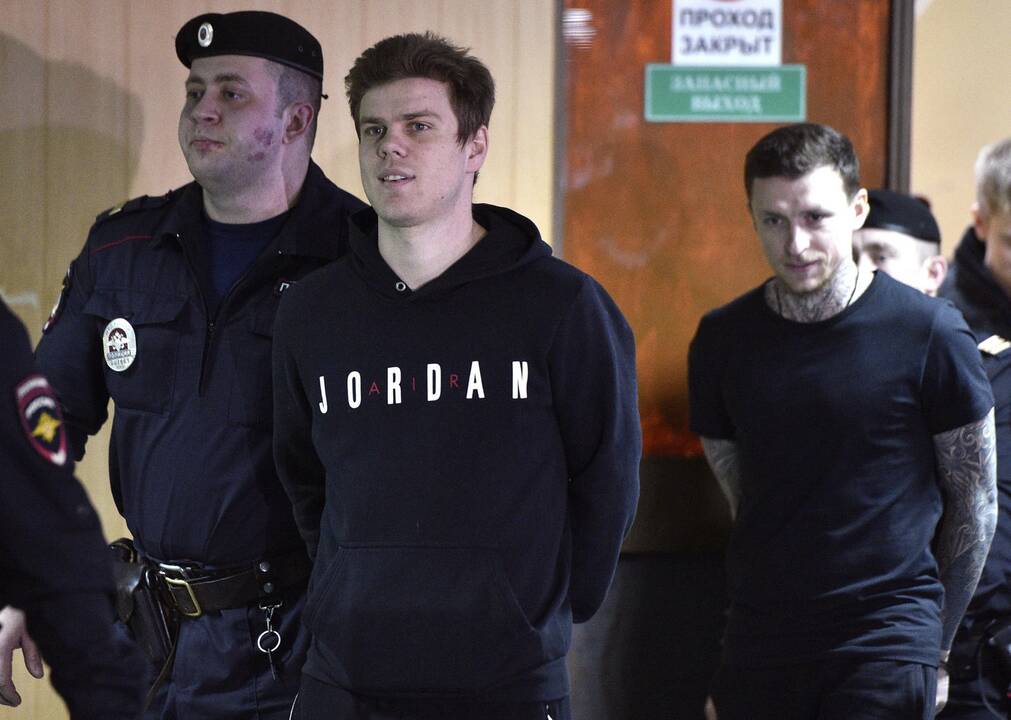 Aleksandras Kokorinas ir Pavelas Mamajevas (dešinėje)