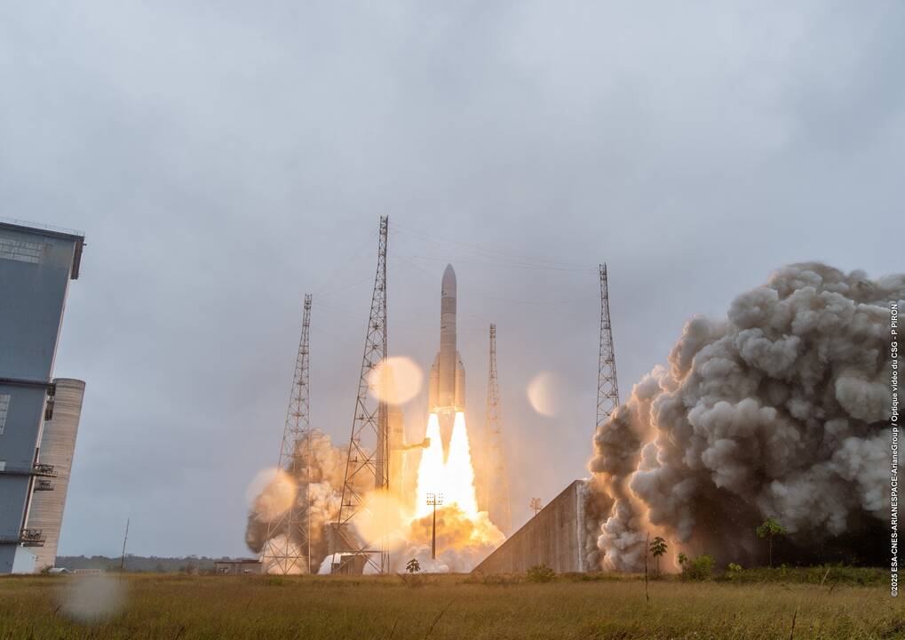 Europiečių gamybos raketa sėkmingai įvykdė pirmąją komercinę misiją