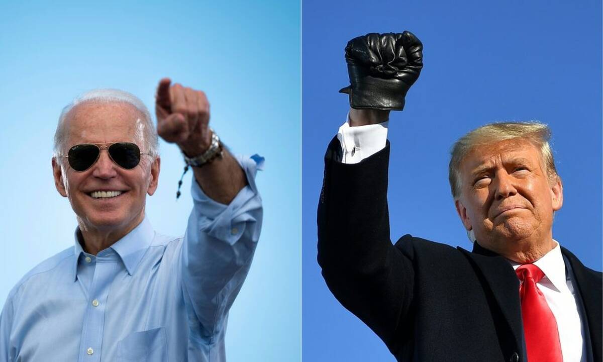 Joe Bidenas ir Donaldas Trumpas