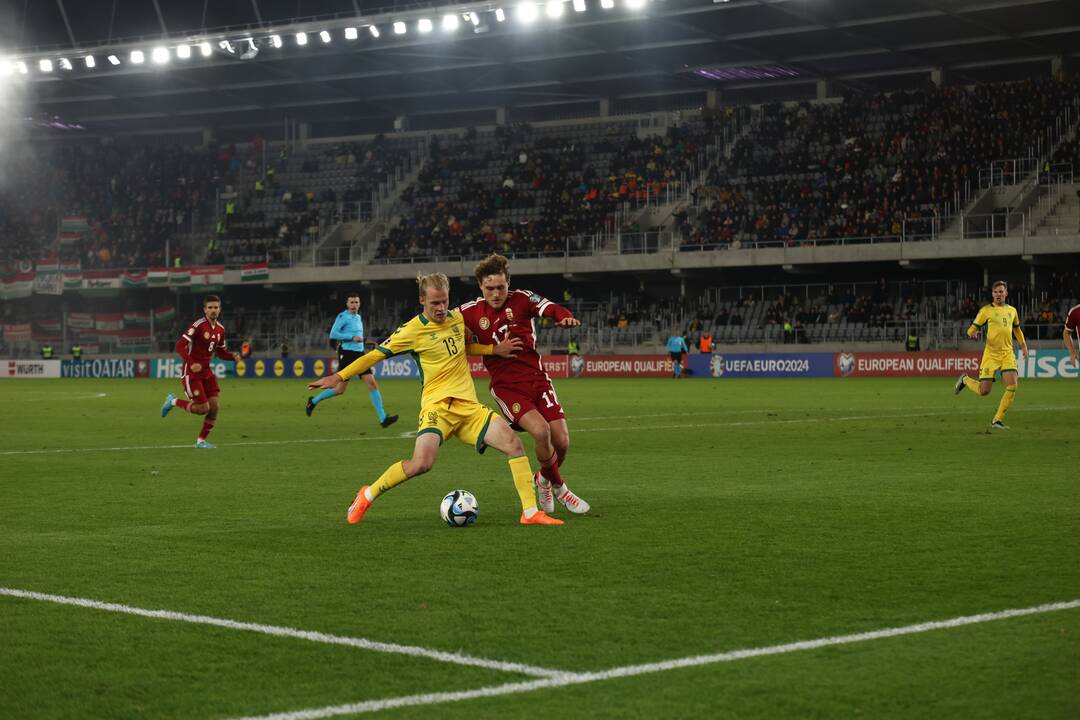 Europos futbolo čempionato atranka: Lietuva – Vengrija 2:2
