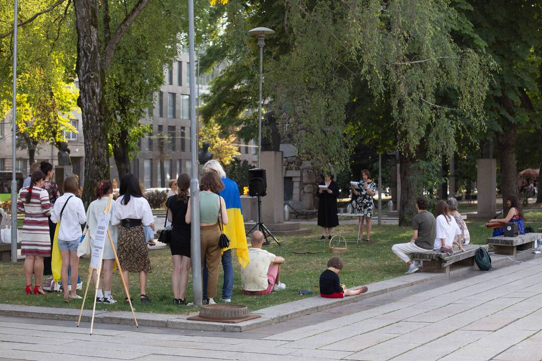 Žuvusių už Ukrainos laisvę lydėtuvės Karo muziejaus sodelyje