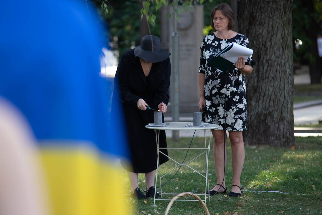 Žuvusių už Ukrainos laisvę lydėtuvės Karo muziejaus sodelyje