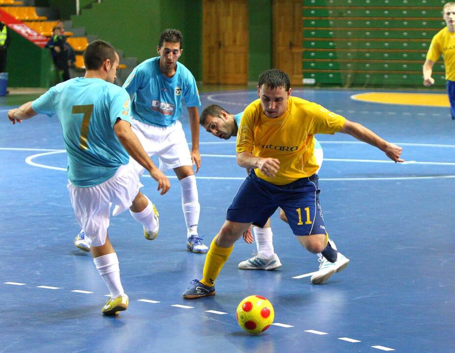Lietuvos salės futbolo autsaideris iškovojo pergalę