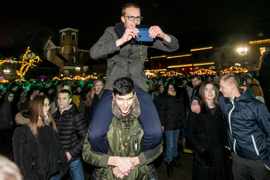 2018-ųjų metų sutikimas Kauno rotušėje