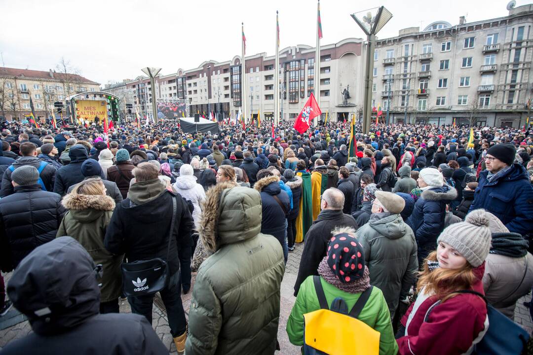 Protesto akcija „Mes kaltinam!“