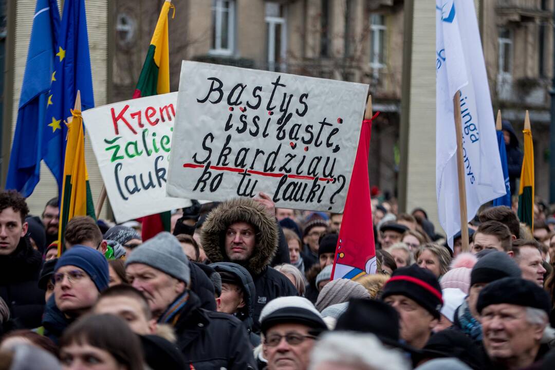 Protesto akcija „Mes kaltinam!“