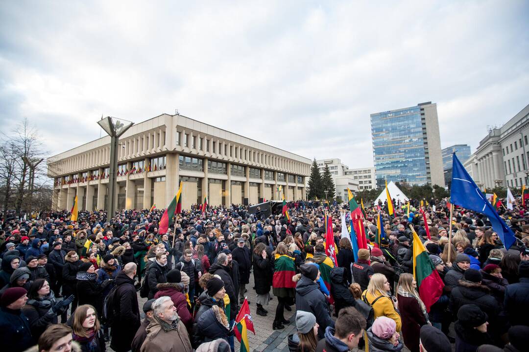 Protesto akcija „Mes kaltinam!“