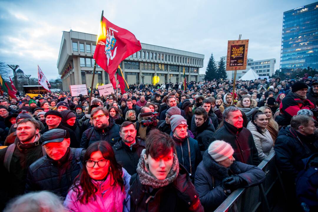 Protesto akcija „Mes kaltinam!“