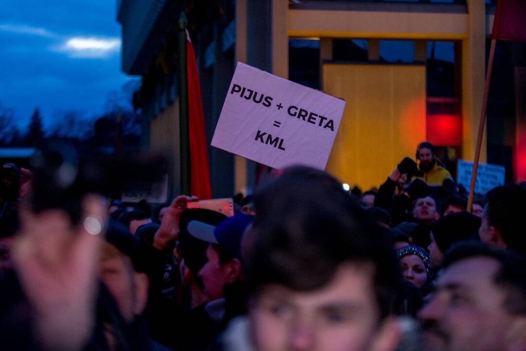 Protesto akcija „Mes kaltinam!“