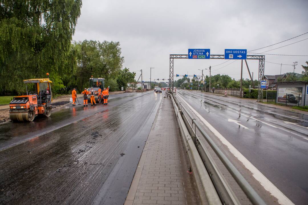 Tvarkomas kelias į Kauno oro uostą